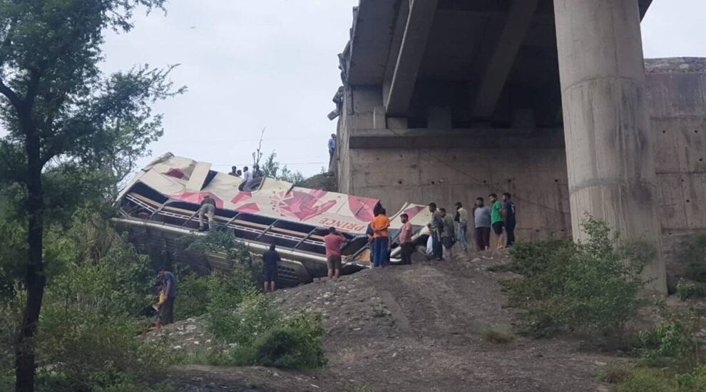 Jammu bus plunges into gorge, killing 10
