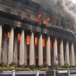 Historic Manila Central Post Office engulfed in fire