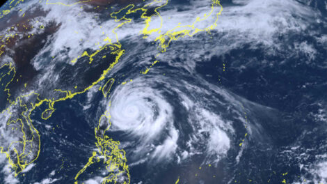 Taipei and the Philippines are hit by Typhoon Mawar as it approaches Japan
